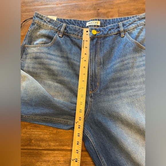 Rolla’s Studio Flare Eclipse Vintage Super High Rise Wide Leg Baggy Jeans SZ 34 - Picture 10 of 11